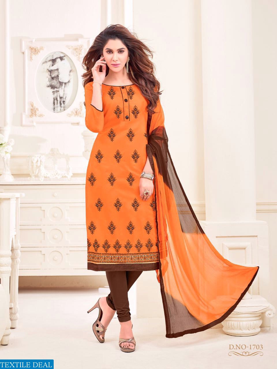 barfi by RR Wholesale chanderi Dress material